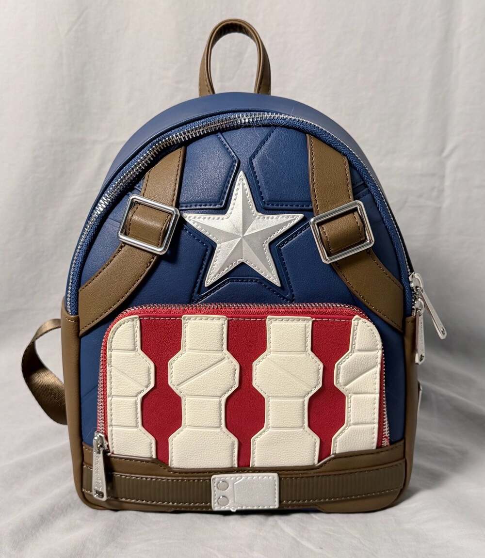 Loungefly Marvel Captain America The Living Legend Mini Backpack